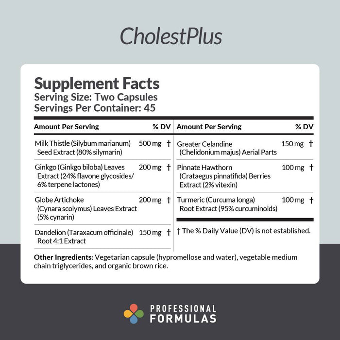 CholestPlus 90 caps by Professional Complementary Health Formulas