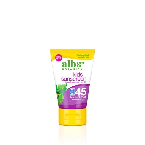 Sunscreen Kids SPF 45 4oz by Alba Botanica