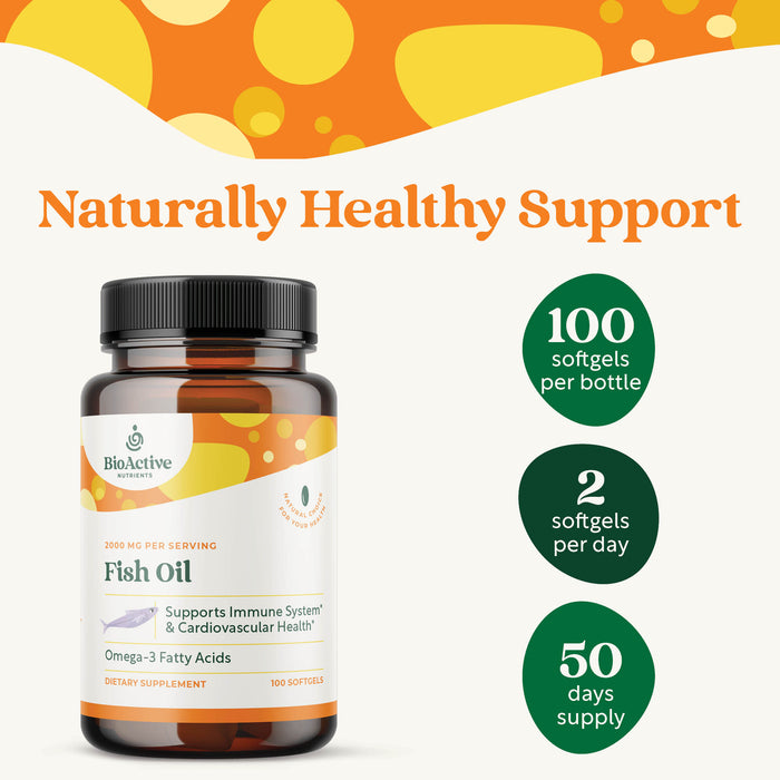 Fish Oil 100 softgels by BioActive Nutrients