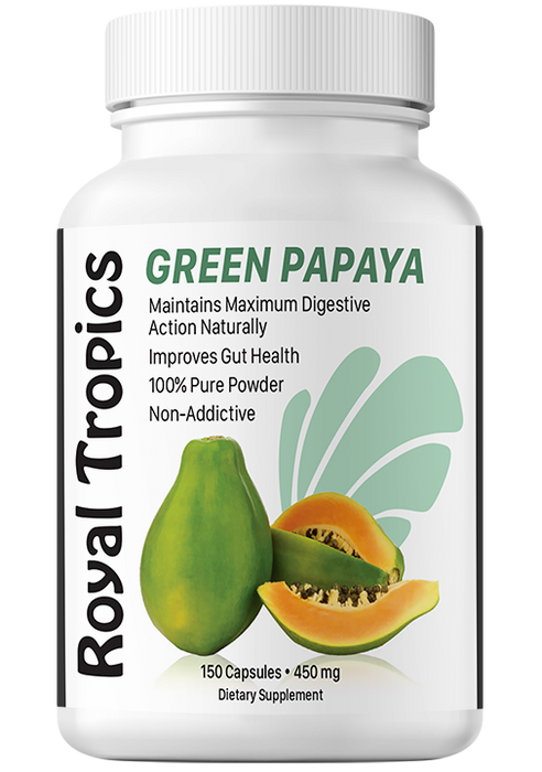 Green Papaya Digestive Enzymes 150 Capsules by Royal Tropics