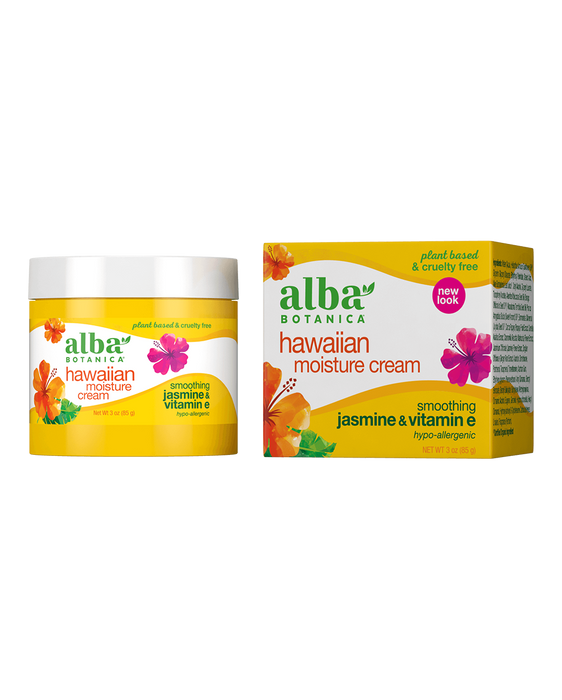 Hawaiian Moisture Cream Jasmine & Vitamin E 3oz by Alba Botanica