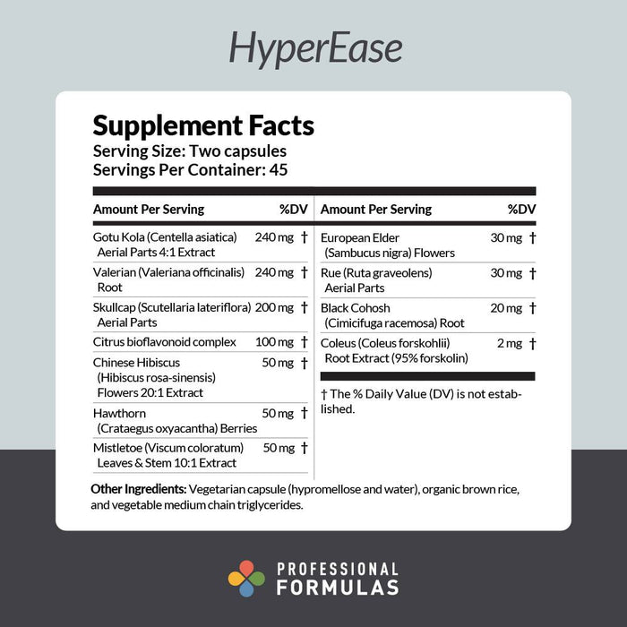 Hyperease 90 caps by Professional Complementary Health Formulas