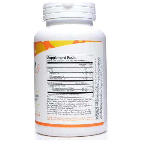 Fish Oil 100 softgels by BioActive Nutrients