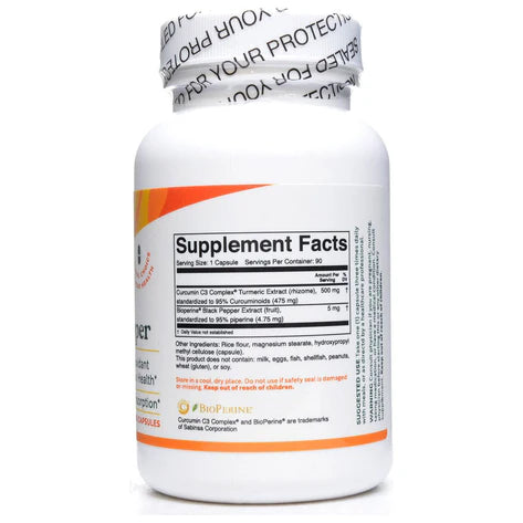 Curcumin with Black Pepper 90 caps by BioActive Nutrients