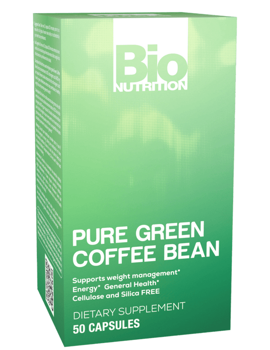 Pure Green Coffee Bean 50 Vegetarian Capsules by Bio Nutrition