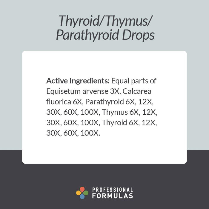 Thyroid/Thymus/Parathyroid Drops 2 oz by Professional Complementary Health Formulas