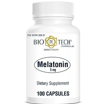 Melatonin 5 mg 100 capsules by BioTech Pharmacal