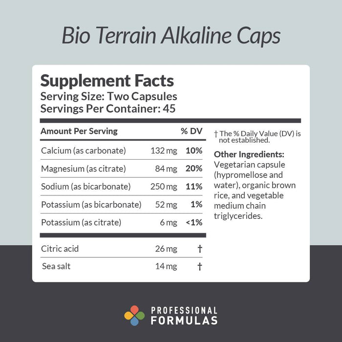 Bio Terrain Alkaline 90 capsules by Professional Complementary Health Formulas