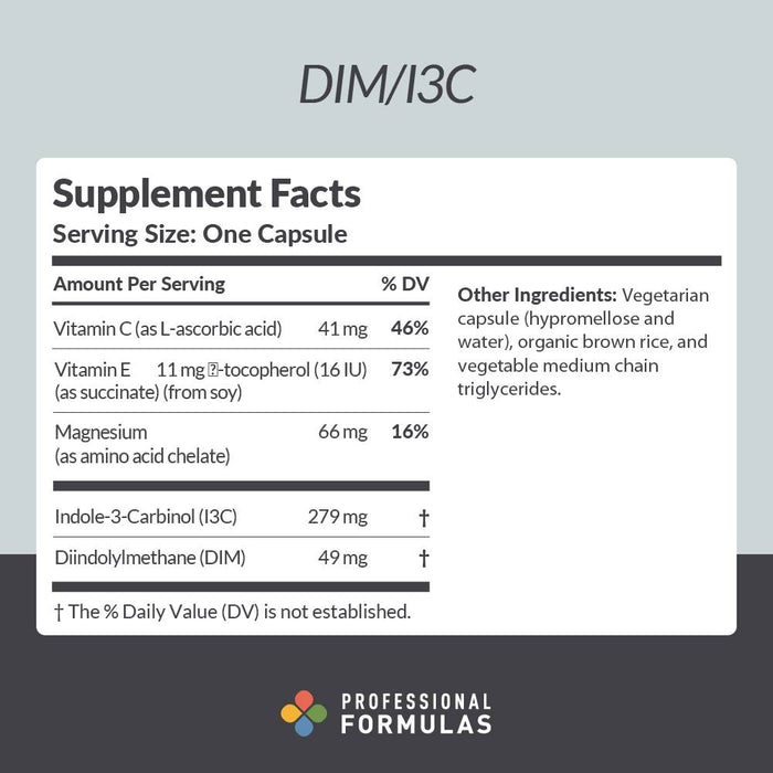 DIM/IC3 30 capsules by Professional Complementary Health Formulas