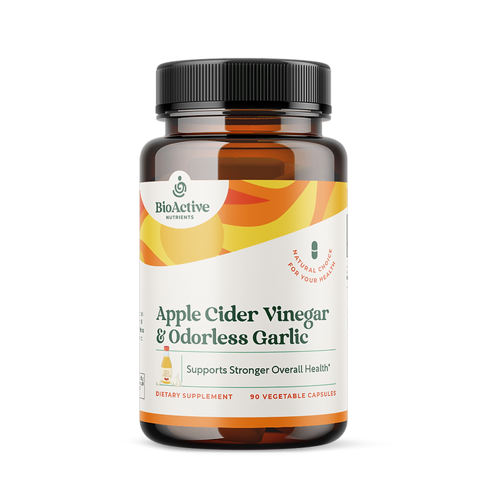 Apple Cider Vinegar and Odorless Garlic 90 Count by BioActive Nutrients