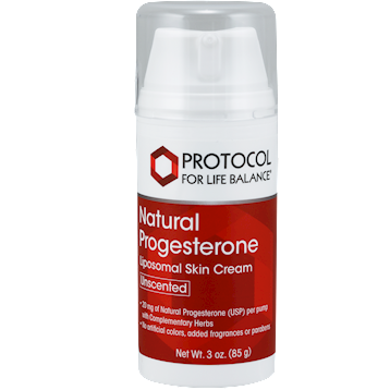Progesterone Cream with Pump 3 oz by Protocol For Life Balance