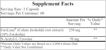 Forskolin 60 capsules by Ecological Formulas