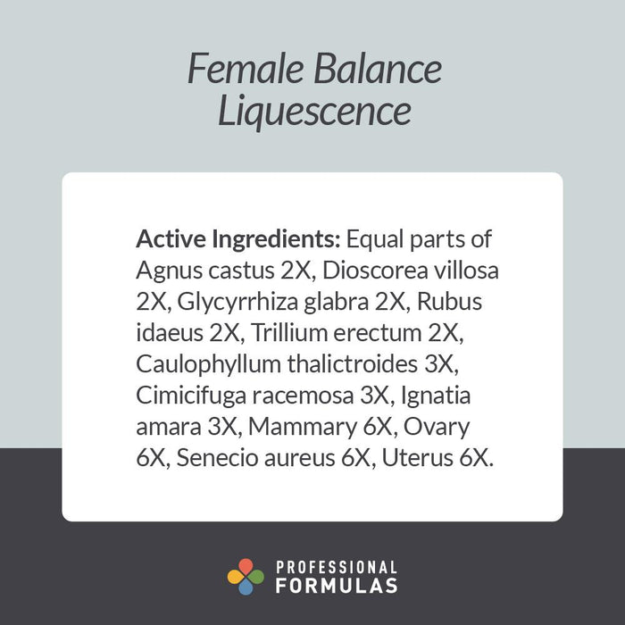 Female Balance Liquescence 4 oz by Professional Complementary Health Formulas