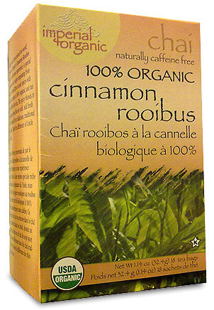 100% Imperial Organic Cinnamon Rooibos Chai Tea 18 Bags by Uncle Lee's Tea