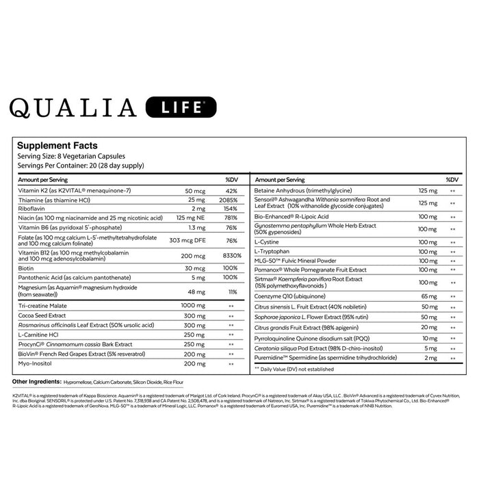 Qualia Life 160c by Neurohacker Collective