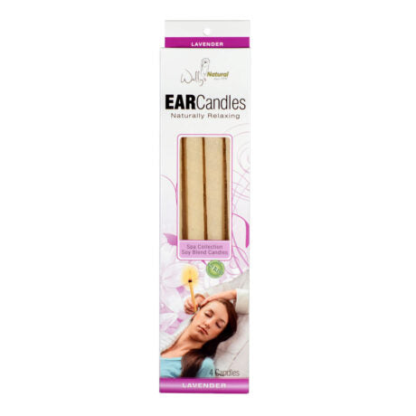 Lavender Soy Blend Ear Candles 4-Pack Box by Wally's Natural