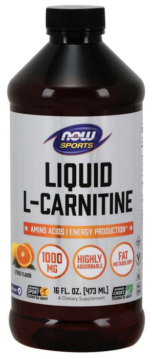 Liquid L-Carnitine 1000 mg 16 fl oz by NOW Foods