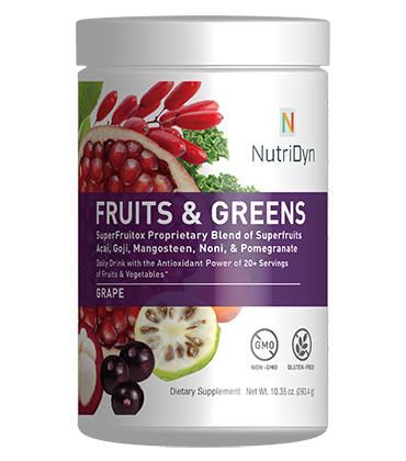 NutriDyn Fruits & Greens GF Grape 300g by Nutri-Dyn