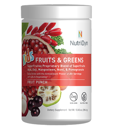 NutriDyn Kids Fruits & Greens Fruit Punch 296.4g by Nutri-Dyn