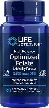 High Potency Optimized Folate 30 tablets by Life Extension
