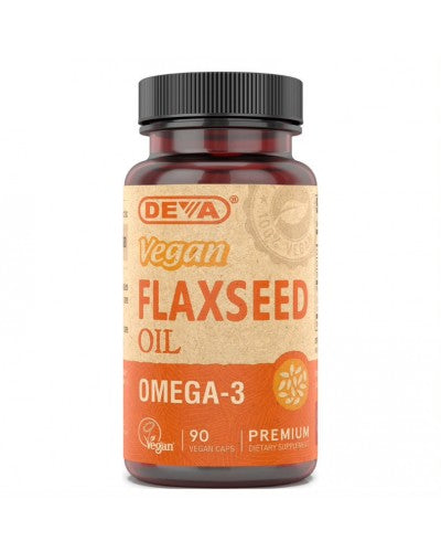 Vegan Flaxseed Oil 90 Capsule by Deva Nutrition
