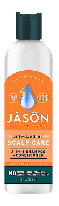 Dandruff Relief 2in1 Shampoo + Conditioner 12 oz by Jason Personal Care