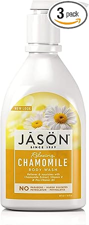 Satin Body Wash Chamomile & Comfrey 30 oz by Jason Personal Care