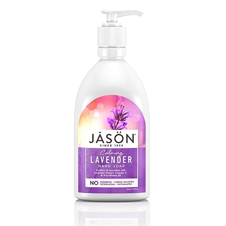 Satin Soap Lavender w-Pump 16 oz by Jason Personal Care