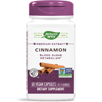 Cinnamon Standardized 60 Vegetarian Capsules by Nature's Way