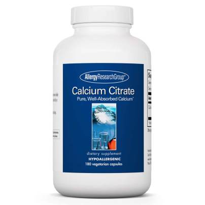 Calcium Citrate 150 mg 180 vegetarian capsules by Allergy Research Group