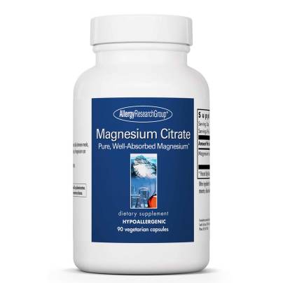 Magnesium Citrate 90 vegetarian capsules by Allergy Research Group