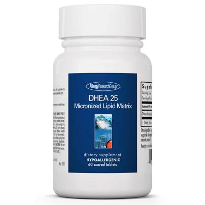 DHEA 25 mg Micronized Lipid Matrix 60 tablets by Allergy Research Group