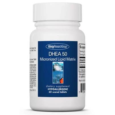DHEA 50 mg Micronized Lipid Matrix 60 tablets by Allergy Research Group