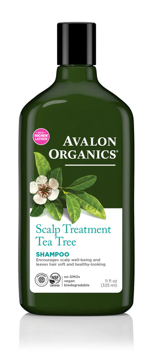 Scalp Treatment Tea Tree Mint Shampoo  11 Oz by Avalon Organics