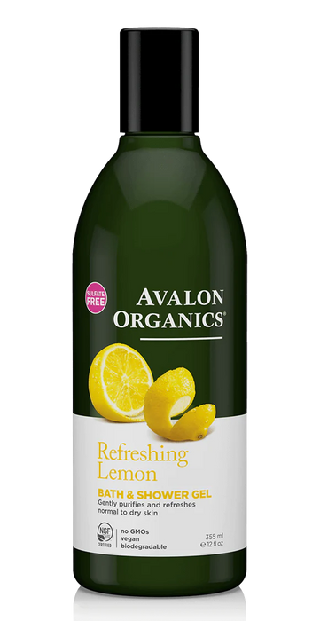 Bath & Shower Gel Lemon 12 Oz by Avalon Organics
