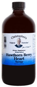 Nourish Hawthorn Berry Heart Syrup 4 oz by Christopher's Original Formulas