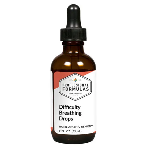 Difficulty Breathing Drops 2 oz by Professional Complementary Health Formulas
