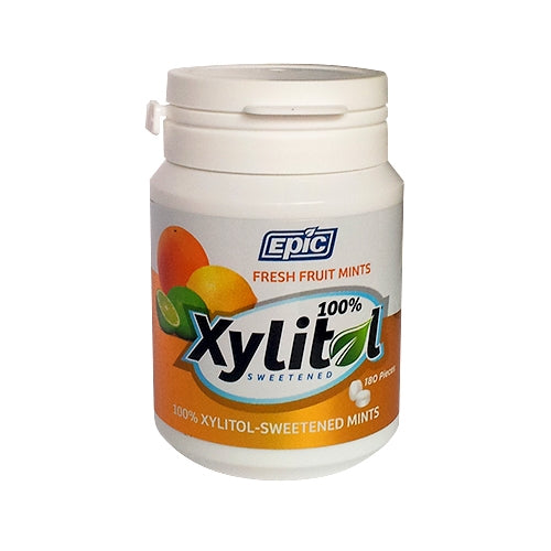 Xylitol Mints Fresh Fruit 180 Pieces by Epic