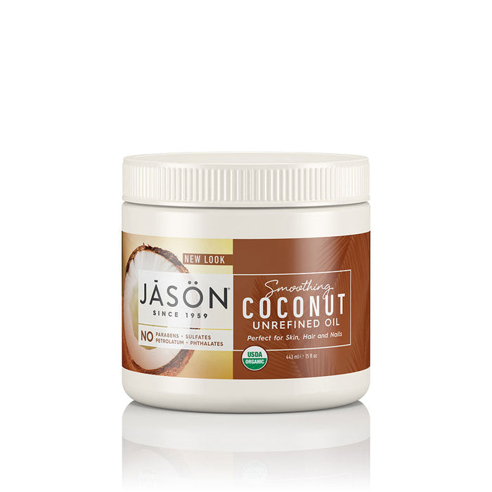 Smoothing Coconut Oil USDA Certified 15 oz by Jason Personal Care
