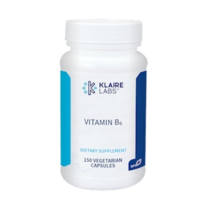 Vitamin B6 150 vegetarian capsules by SFI Labs (Klaire Labs)