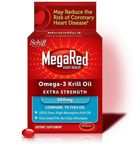 Mega Red Extra Strength 500mg 45 Softgels by Megared