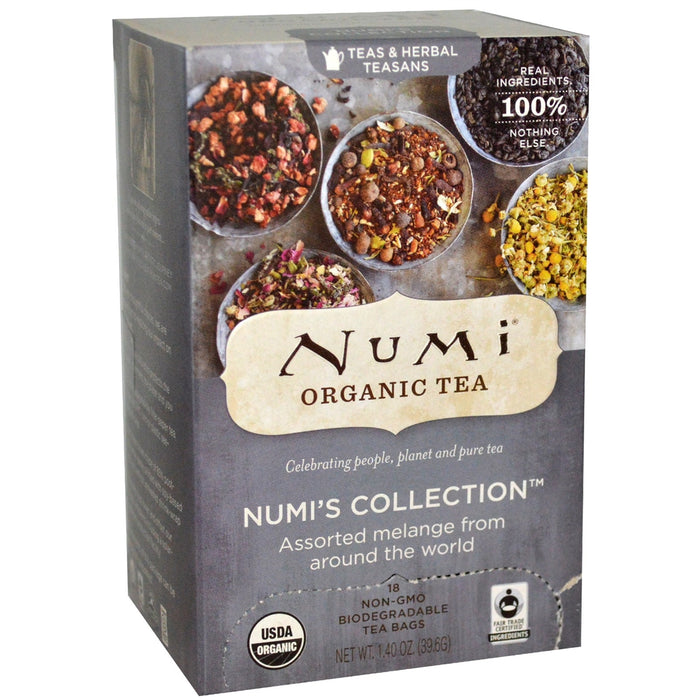 Numi's Collection Assorted Melange Teas & Teasans 18 Bags by Numi Teas