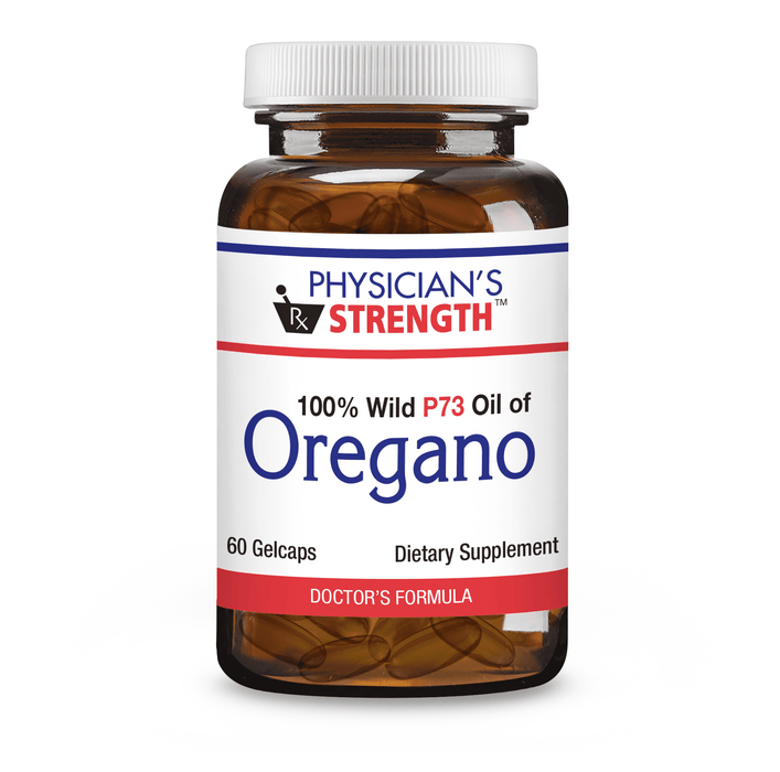 100% Wild Oil of Oregano, OregaGels P73 60 softgels by Physician's Strength