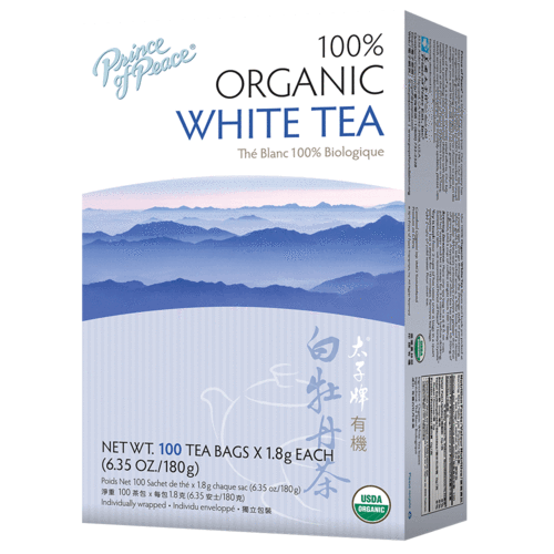 Organic White Tea 100 Bags by Prince of Peace