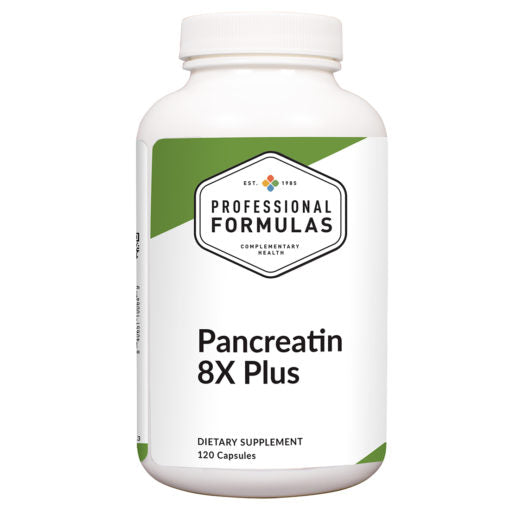 Pancreatin 8X Plus 120 capsules by Professional Complementary Health Formulas