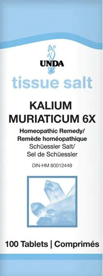 Kalium Muriaticum 6X 100 tablets by Unda
