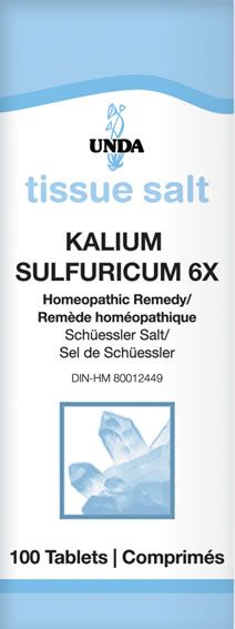 Kalium Sulfuricum 6X 100 tablets by Unda