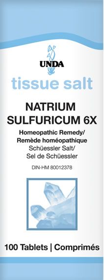 Natrium Sulfuricum 6X 100 tablets by Unda