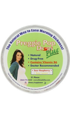 Preggie Drops Plus Assorted Flavors 21 Pieces by Three Lollies