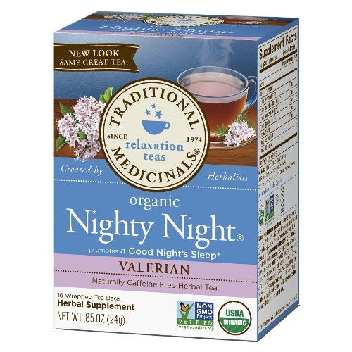 Nighty Night Valerian Organic 16 Bags by Traditional Medicinals